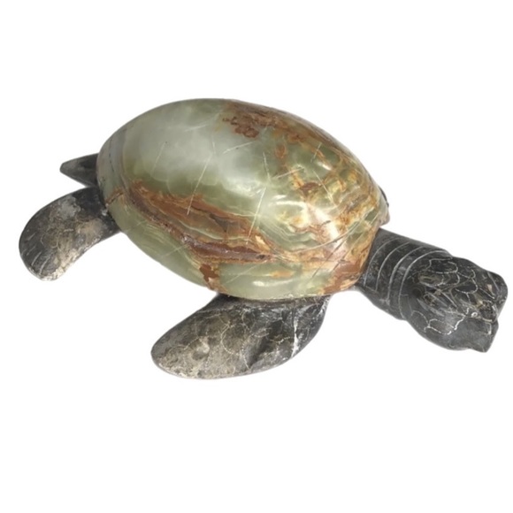 Hand Carved Agate Tortoise - Picture 2 of 8